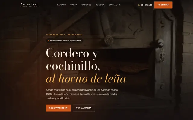 Captura real de Asador Real en asador-real.vercel.app